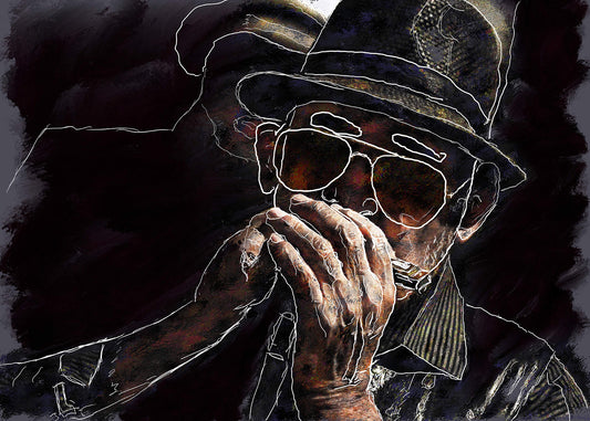 Harmonica Man.....a brand new digital painting