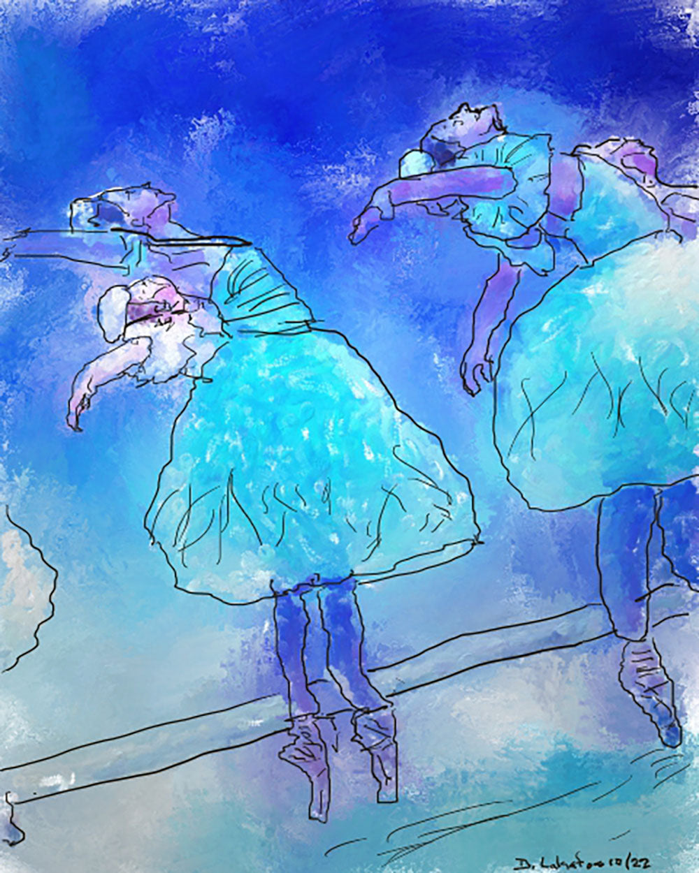 Ballerinas In Blue, Philly.....$400