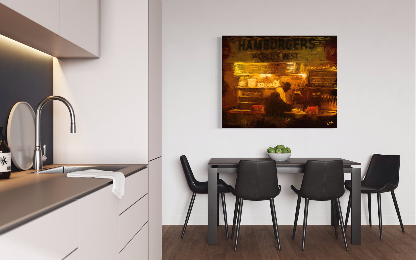 Hamburger Shop, Bourbon Street.....$200 (Sale Price)