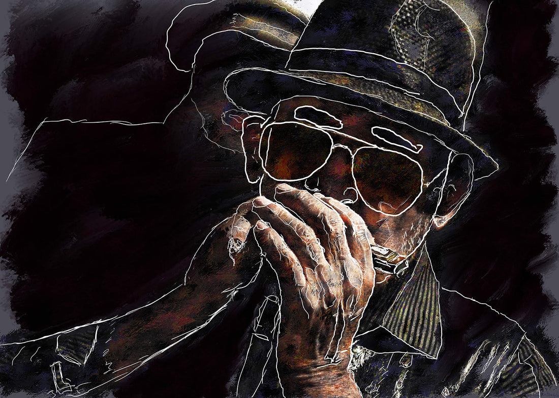 Harmonica Man.....a brand new digital painting