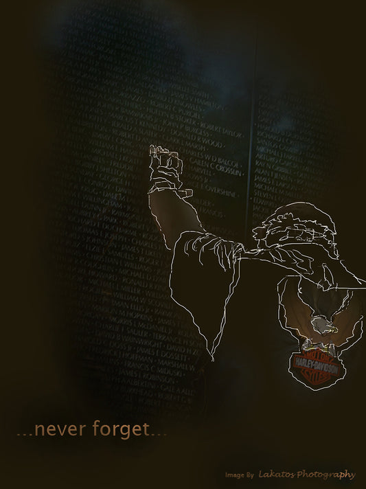 Never Forget, The Wall, Digital Painting of a Photograph, $300